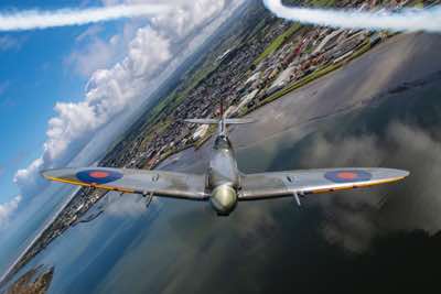 NZDF PR: Lower North Island Spitfire Flypast